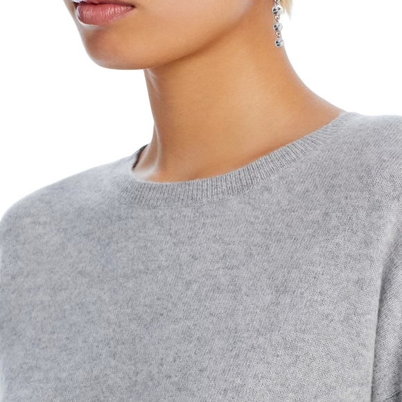 Aqua Cashmere Sweater High Low Crewneck - size xs - Picture 10 of 15